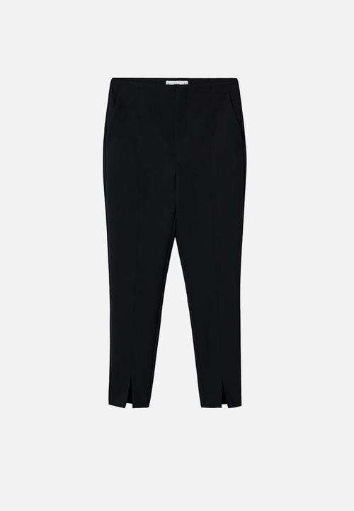 MANGO - Trousers nora - black