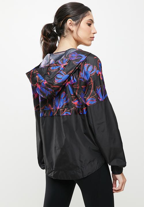 Koton - Hooded flower printed jacket - black 