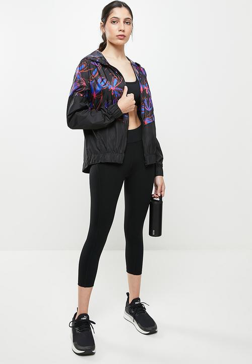 Koton - Hooded flower printed jacket - black 