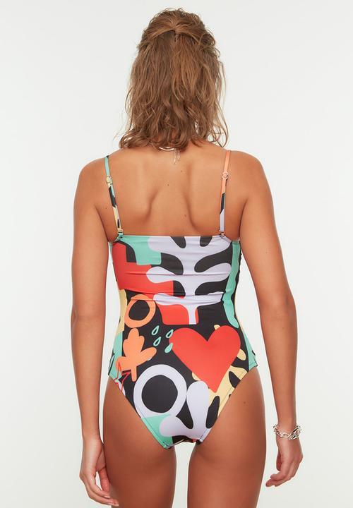 Trendyol - Abstract pattern swimwear - multi