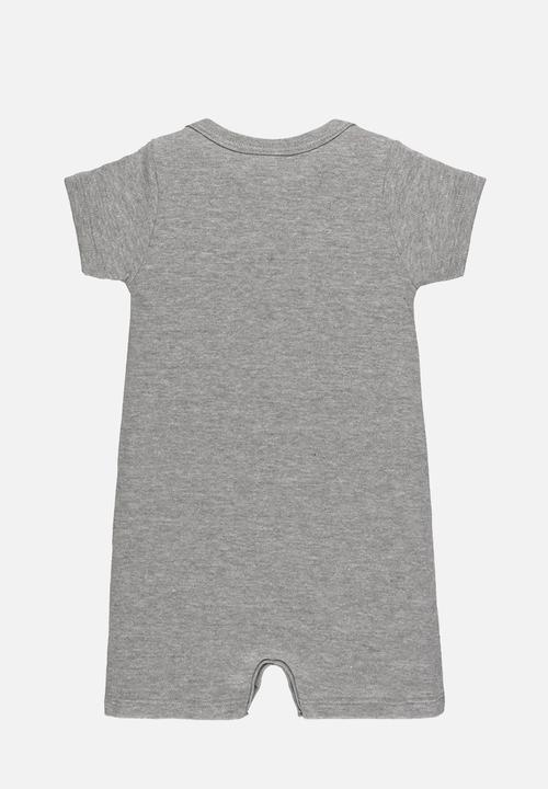 UP Baby - Cotton romper - grey