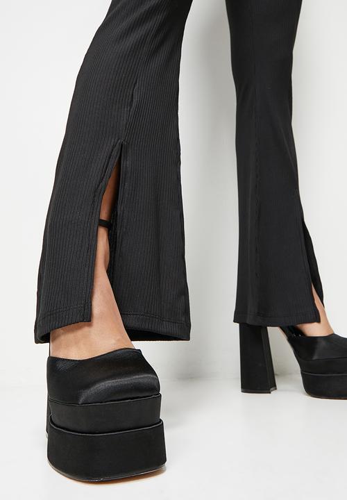 Blake - Split front legging - black