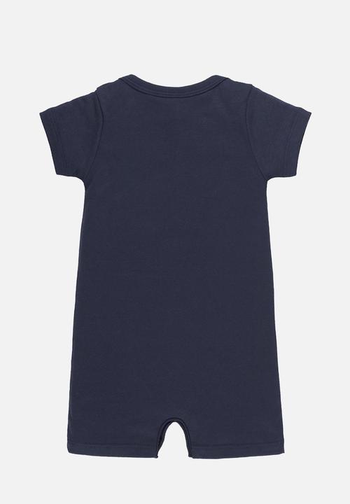 UP Baby - Cotton romper - dark blue