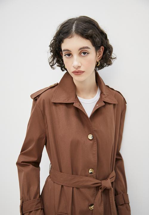 Superbalist - Trench coat  - choc