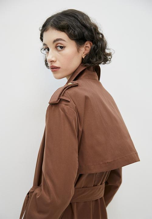Superbalist - Trench coat  - choc