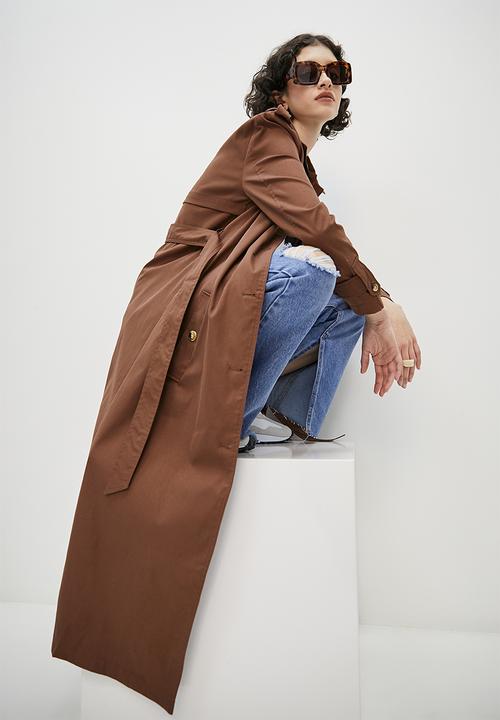 Superbalist - Trench coat  - choc