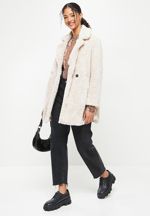 Koton - Teddy long coat - grey