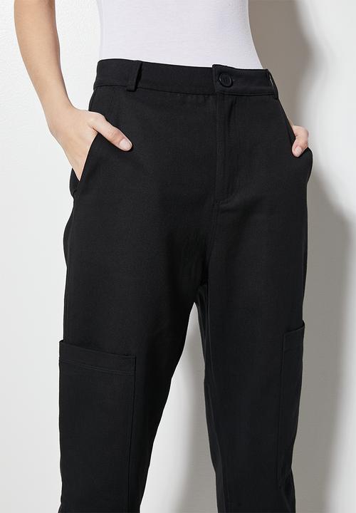 Superbalist - Relaxed cargo jogger - black 1