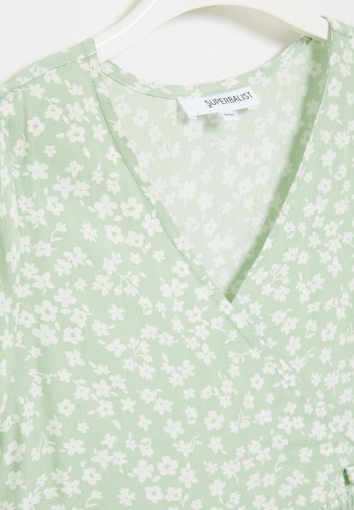 Superbalist - Wrap dress - green