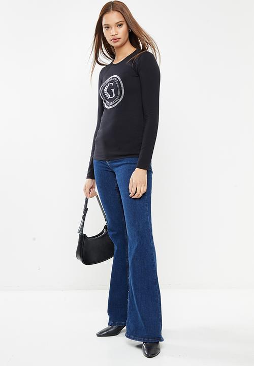 GUESS - Longsleeve logo - jet black