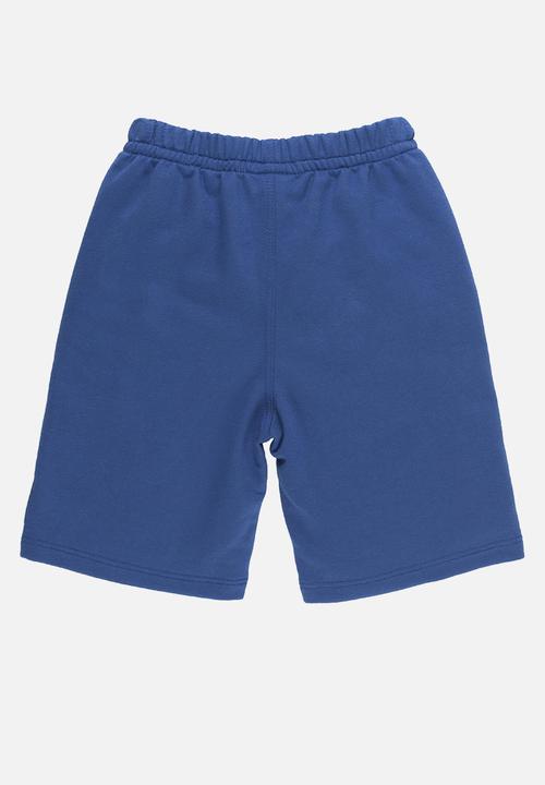 UP Baby - Tee and sweat bermuda - white & blue