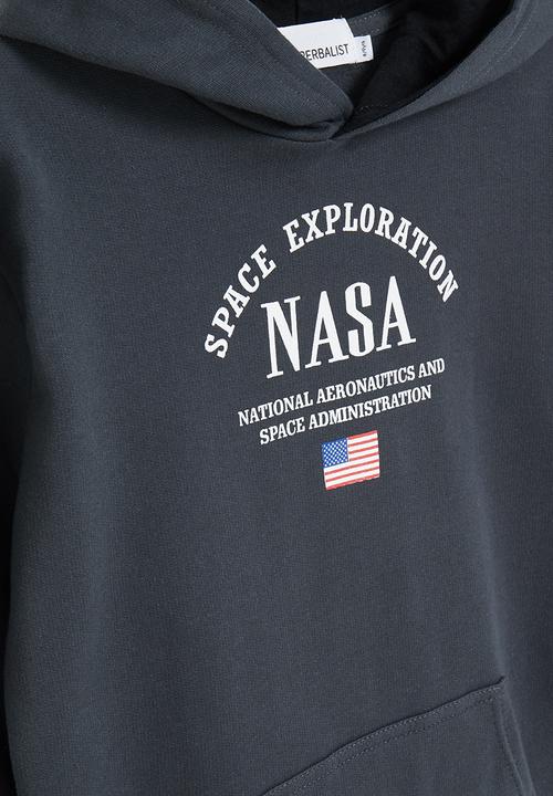 Superbalist - NASA hooded sweatshirt - charcoal