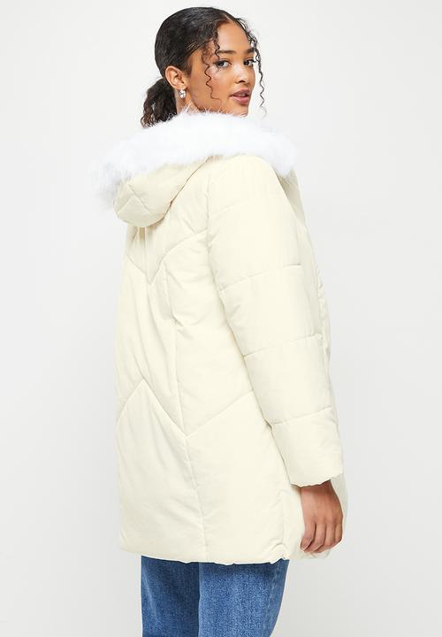 Koton - Faur fux anorak puffer coat - stone