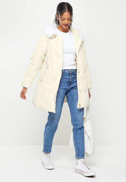 Koton - Faur fux anorak puffer coat - stone