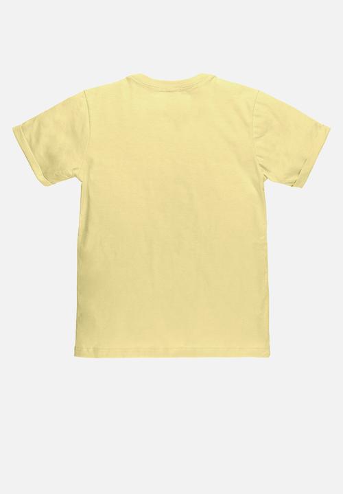 UP Baby - Tee and sweat bermuda - yellow & grey