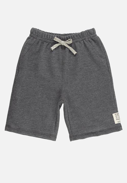 UP Baby - Tee and sweat bermuda - yellow & grey