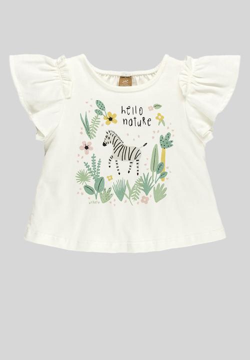 UP Baby - Blouse and linen shorts - off white