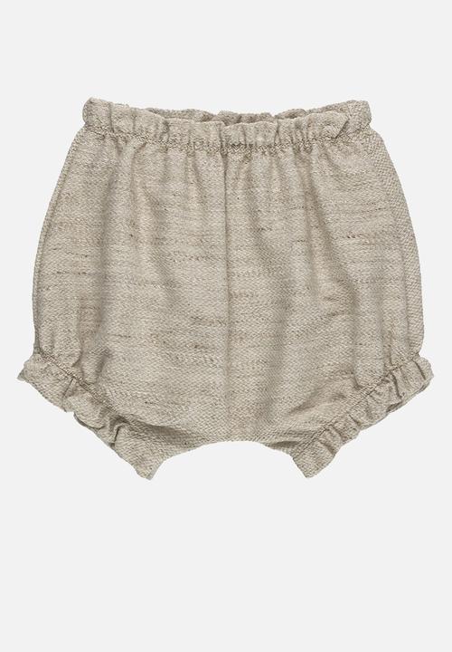 UP Baby - Blouse and linen shorts - blue & beige