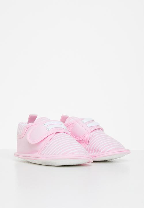 Pop Candy - Girls stripe booties - pink