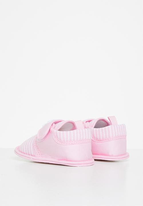 Pop Candy - Girls stripe booties - pink