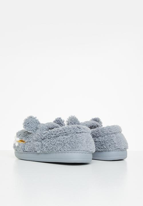 Pop Candy - Dino slipper - grey 