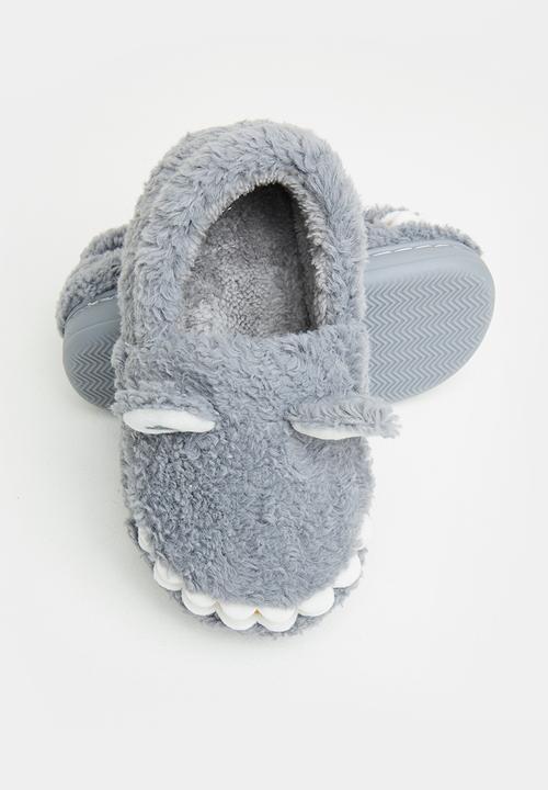 Pop Candy - Dino slipper - grey 