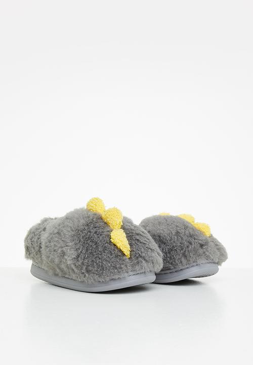Pop Candy - Dino slipper - grey