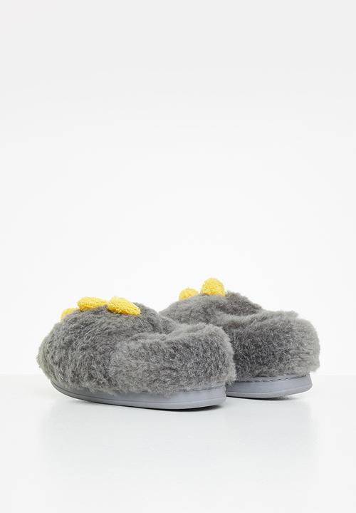 Pop Candy - Dino slipper - grey