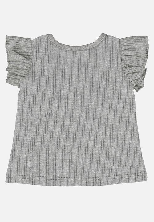 Quimby - Blouse and denim shorts - grey