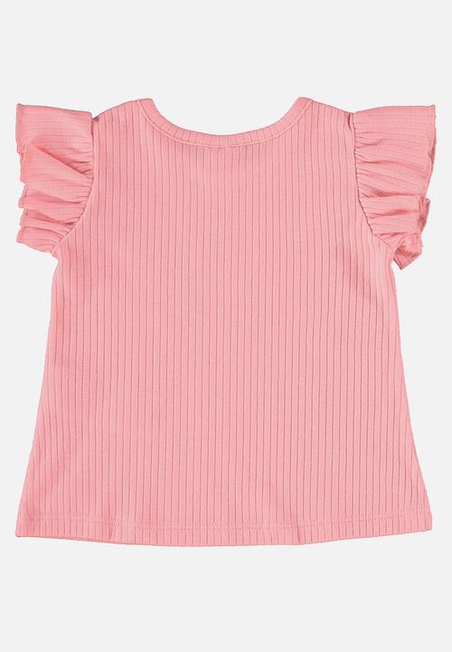 Quimby - Blouse and denim shorts - pink
