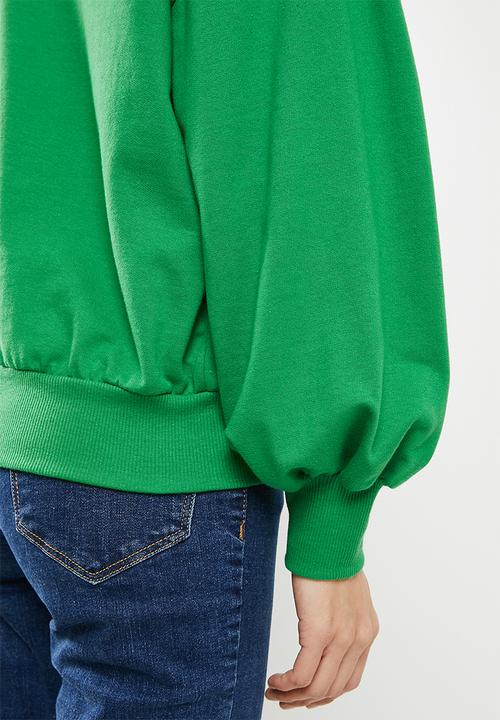 Me&B - Flower detail sweatshirt - green