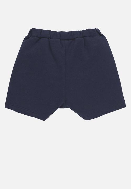 UP Baby - Tee and sweat bermuda - blue & navy