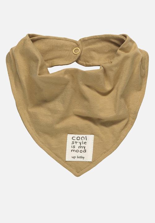 UP Baby - Bodysuit, bib and sweat bermuda - grey & sand