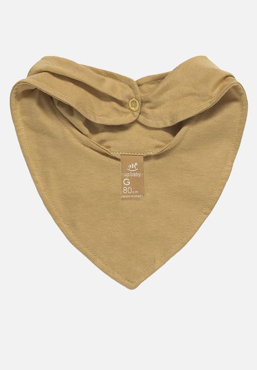 UP Baby - Bodysuit, bib and sweat bermuda - grey & sand