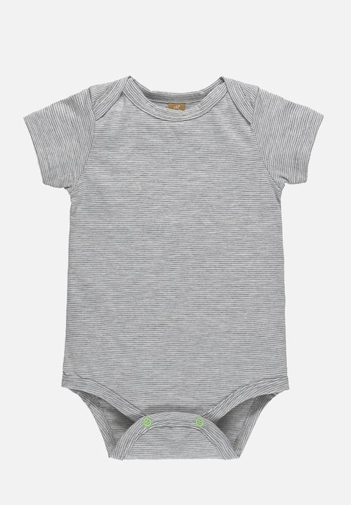 UP Baby - Overall and bodysuit set - grey