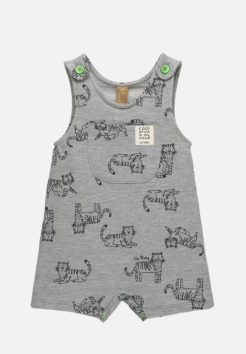 UP Baby - Overall and bodysuit set - grey
