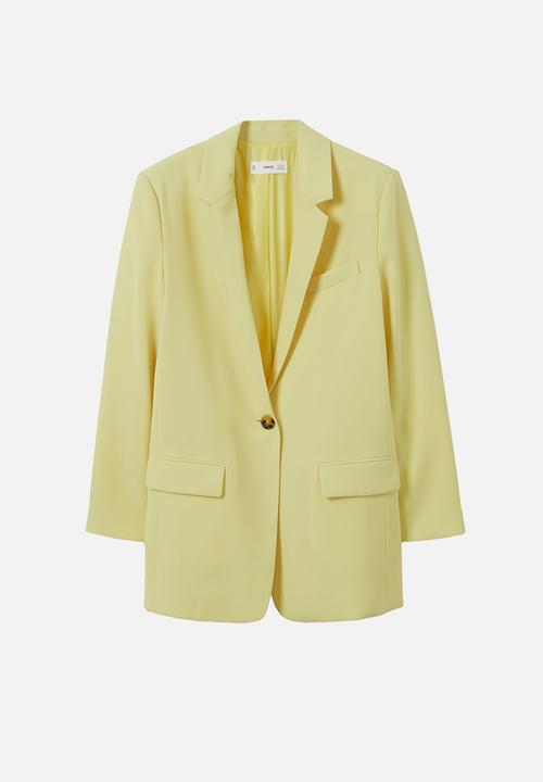 MANGO - Blazer paula - light pastel yellow