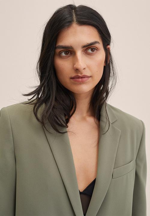 MANGO - Blazer paula - beige & khaki