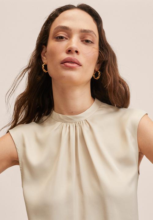 MANGO - Blouse natalie - stone