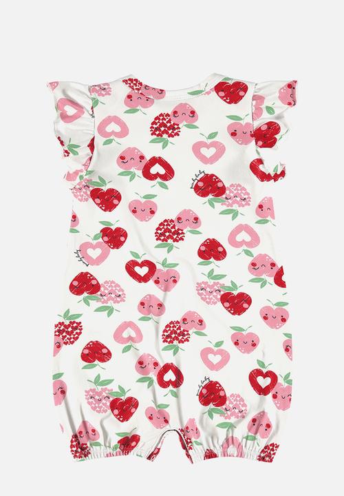 Quimby - Elastane jersey romper - white