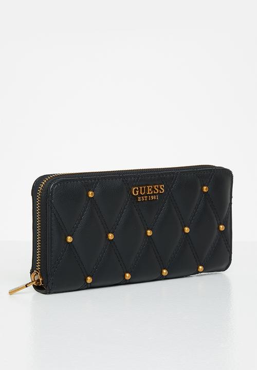 GUESS - Triana slg large zip around - black