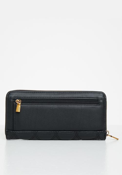 GUESS - Triana slg large zip around - black