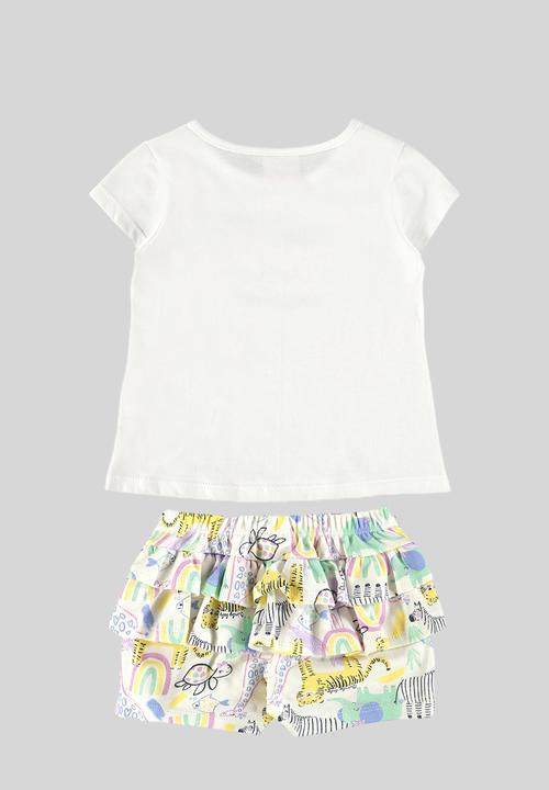 Quimby - T-shirt and shorts set - white