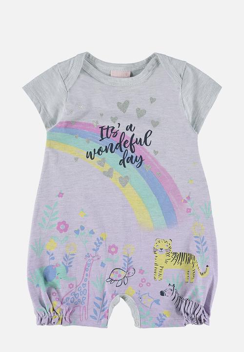 Quimby - Single jersey romper - grey
