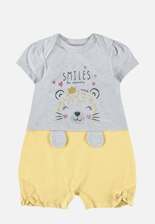 Quimby - Detailed romper - grey
