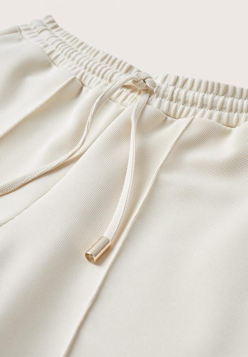 MANGO - Trousers florida2 - light beige