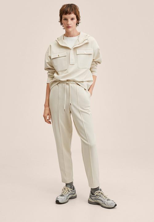 MANGO - Trousers florida2 - light beige