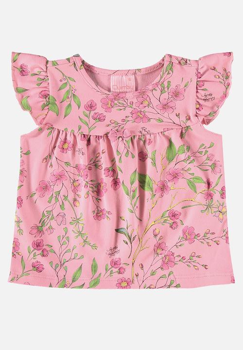 Quimby - Jersey blouse and shorts - pink