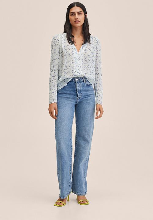 MANGO - Blouse mina - natural