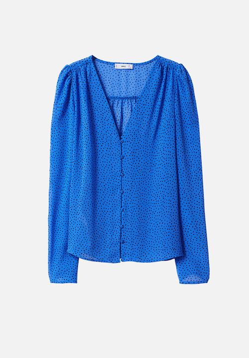 MANGO - Blouse mina - mid blue